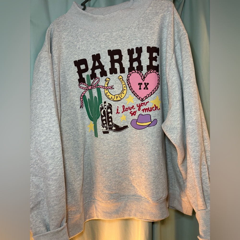 Gray Graphic Women's Sweater